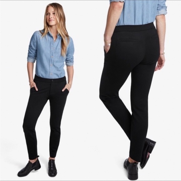 American Giant Womens Cigarette Leg Ponte Pants in Black Size 4 - Picture 5 of 9